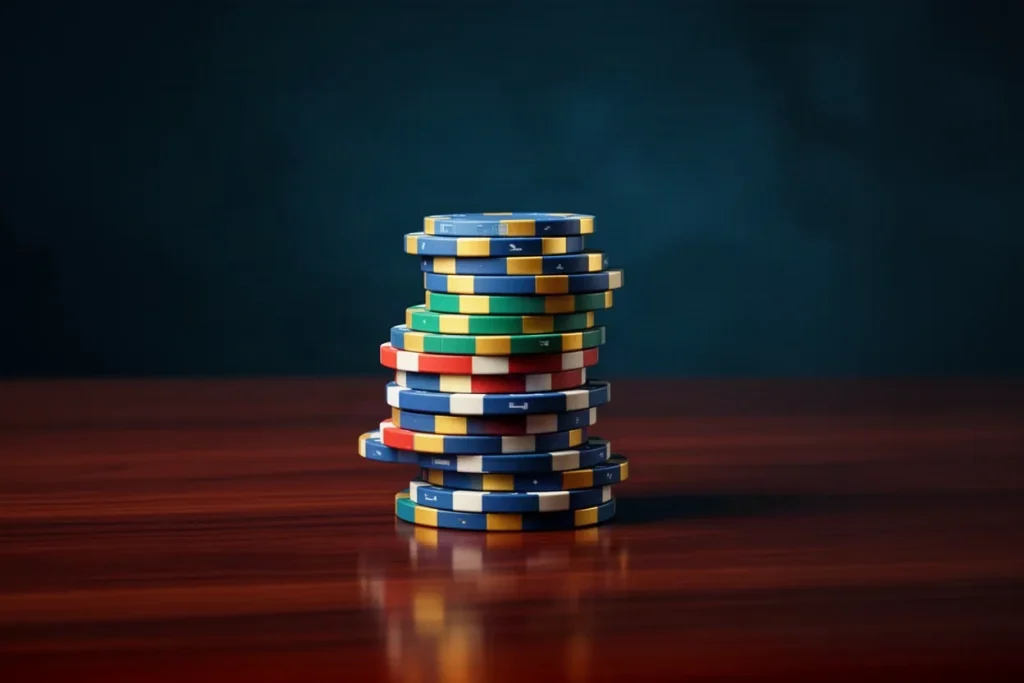 Ảnh minh hoạ chồng chip tròn cho mục kinh nghiệm casino BJ88