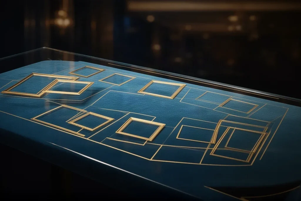 Ảnh minh hoạ mặt bàn baccarat cho mục luật chơi casino BJ88